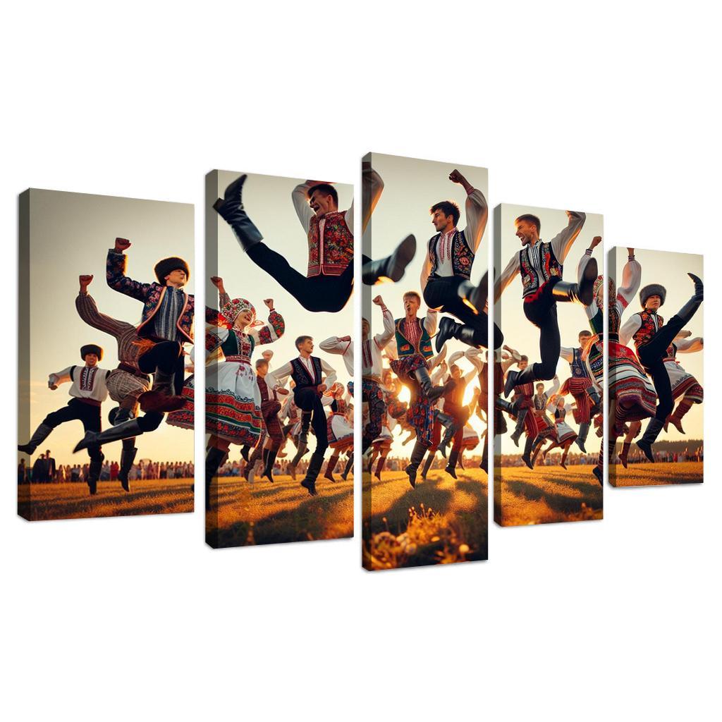 Cossack Dance The Spirit Of The Ukraine Modern Paintings Frame