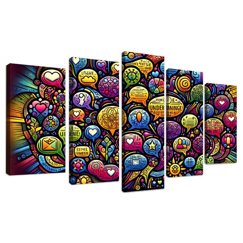 Bridges Of Connection The Power Of Dialogue Multi-panel Paintings