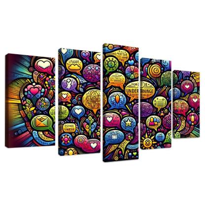 Bridges Of Connection The Power Of Dialogue Multi-panel Paintings