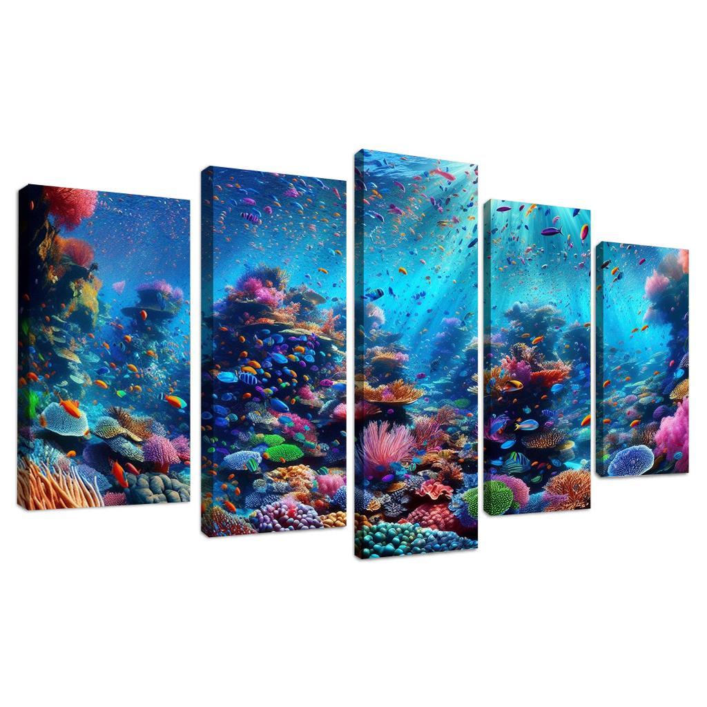 Coral Haven Underwater Wonderland Premium Artwork Frames
