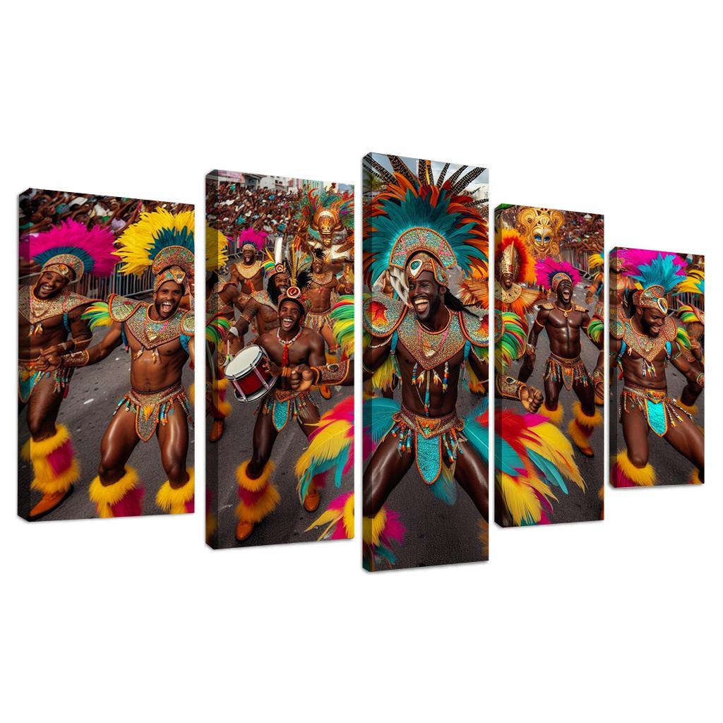 Junkanoo Parade - Bahamas Canvas Paintings Frame