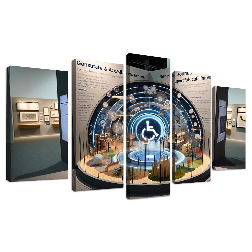 Breaking Barriers Advocacy For Accessibility And Inclusion Multi-panel Paintings