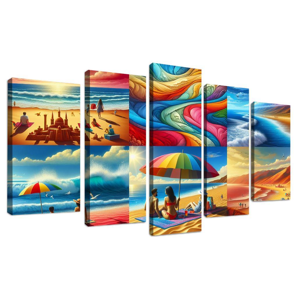 Rainbow Beach Oasis Custom Paintings Frame
