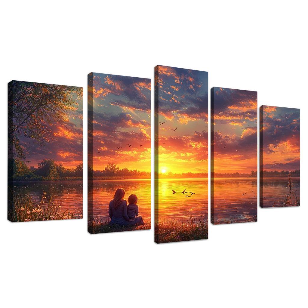 Sunsets And Sunrises Cycles Of Love Custom Paintings Frame