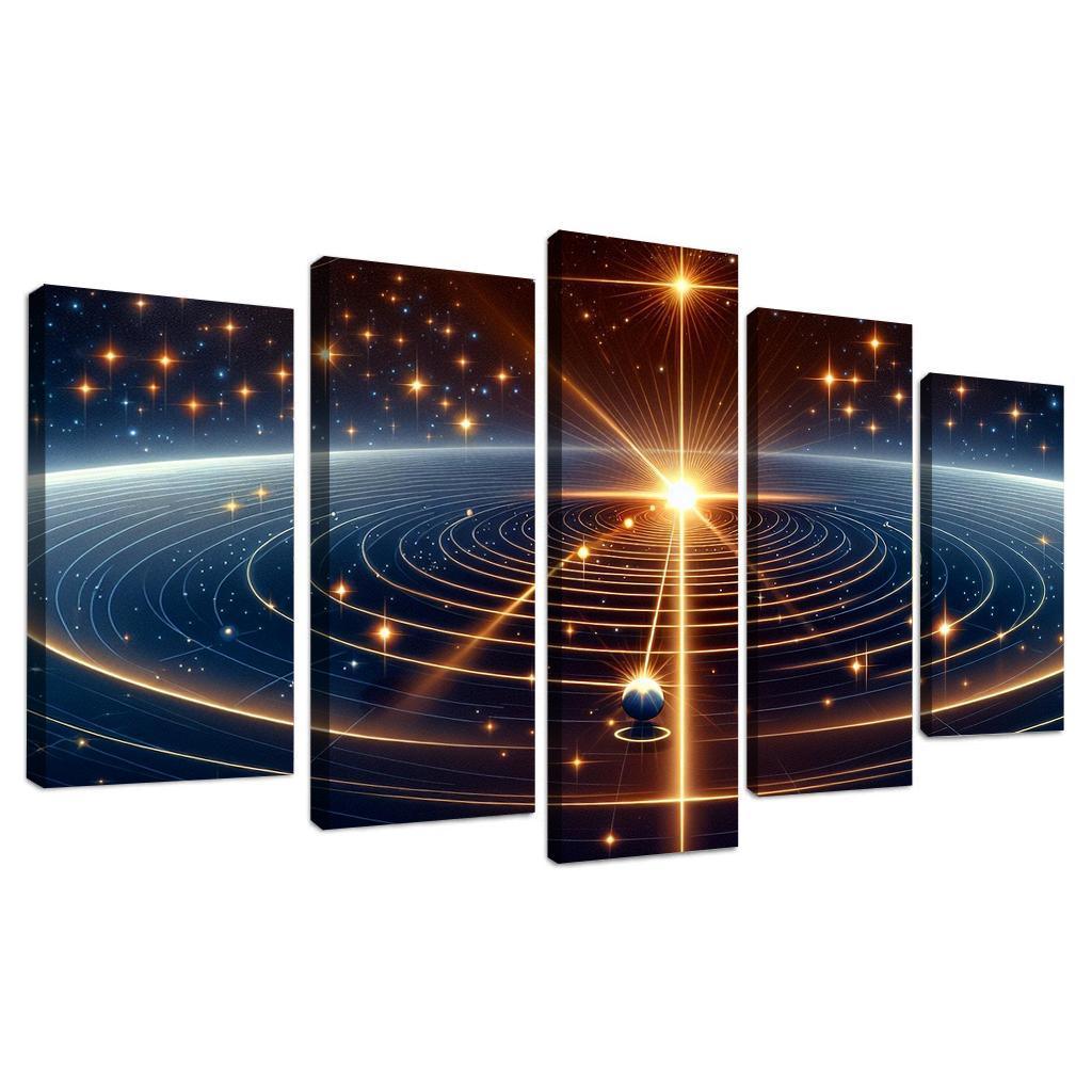 The Mechanics Of Stellar Parallax Abstract Paintings Frame