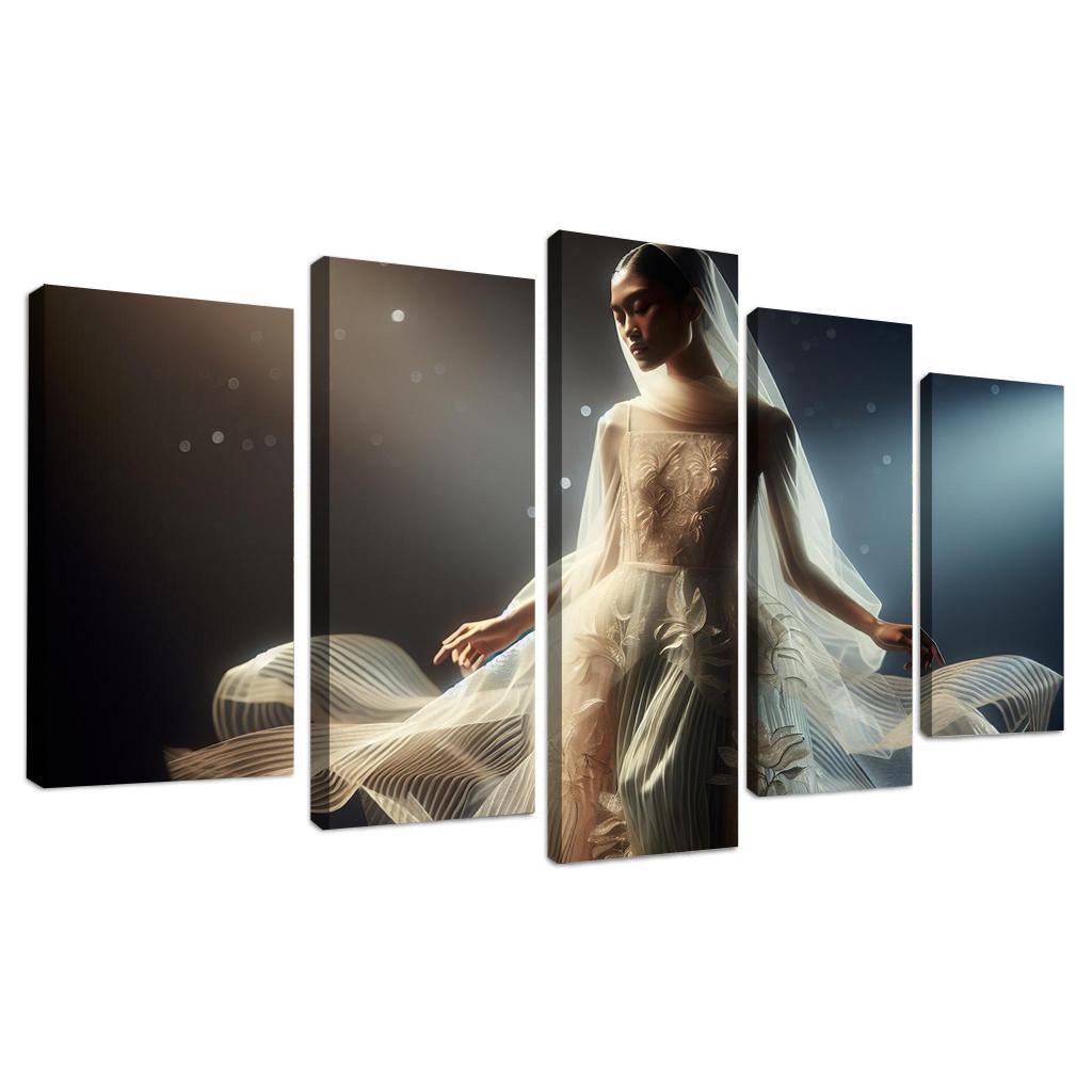 Translucent Layers Sheer Fashion Trends Multi-panel Paintings