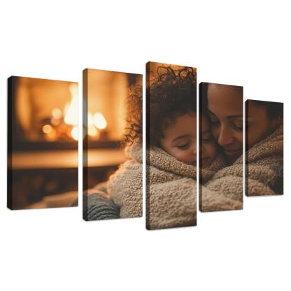 Cocooned In Love A Mothers Warmth Custom Paintings Frame