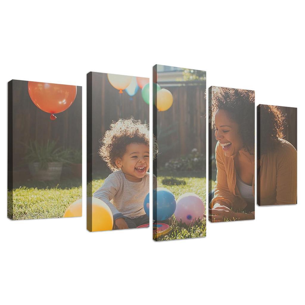 The Echo Of Her Laughter A Mothers Joy Canvas Paintings Frame