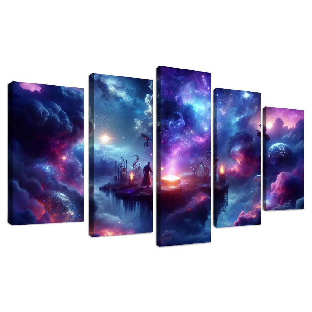 The Arcane Starforge 5 Piece HD Canvas Wall Art-Original Frame