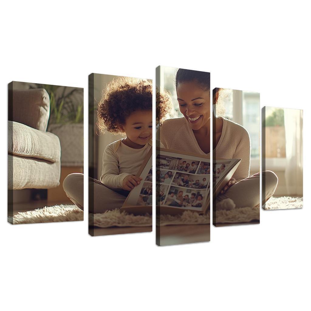 The Embrace Of Memories A Mothers Love Custom Paintings Frame