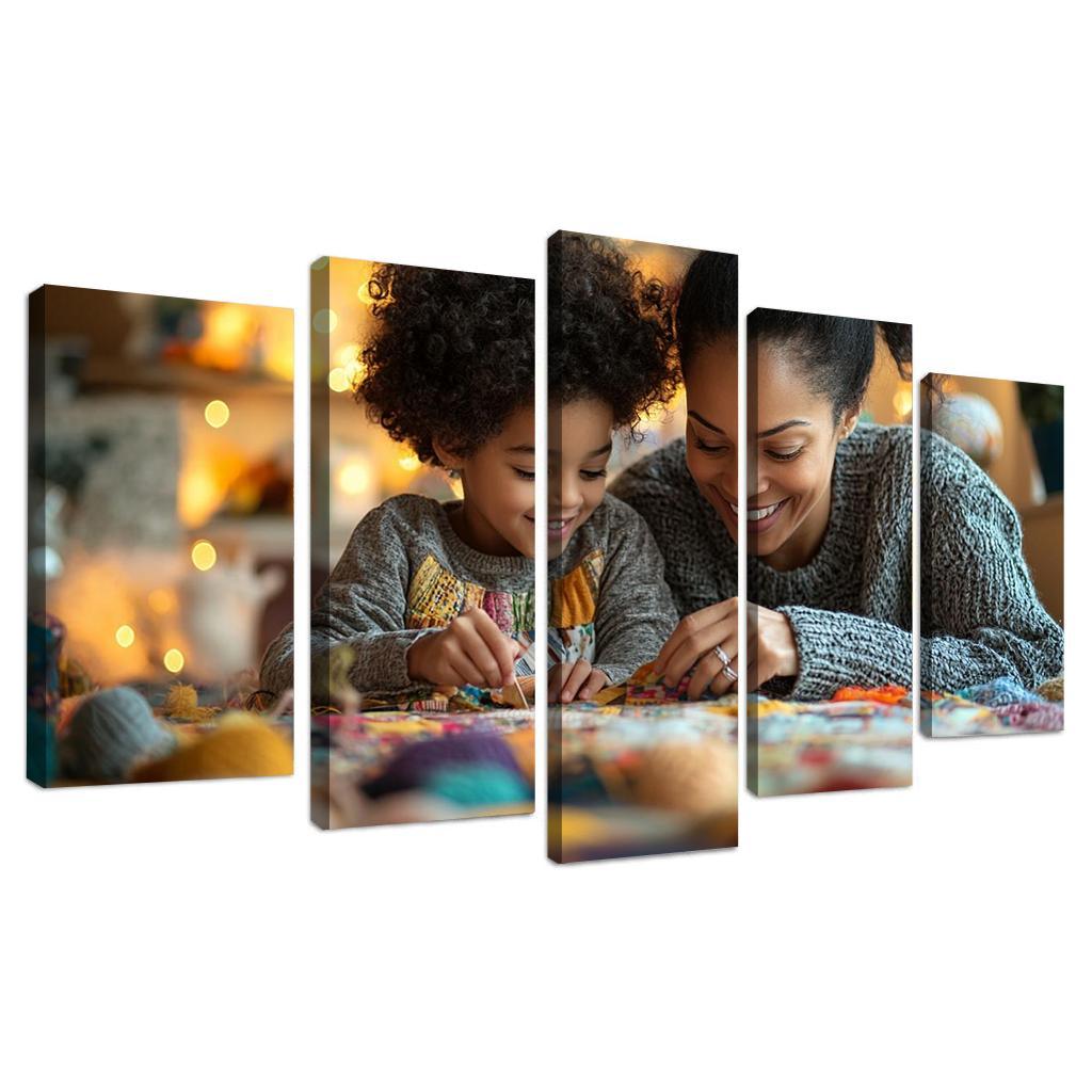 Threads Of Love Weaving A Mother's Legacy Canvas Paintings Frame