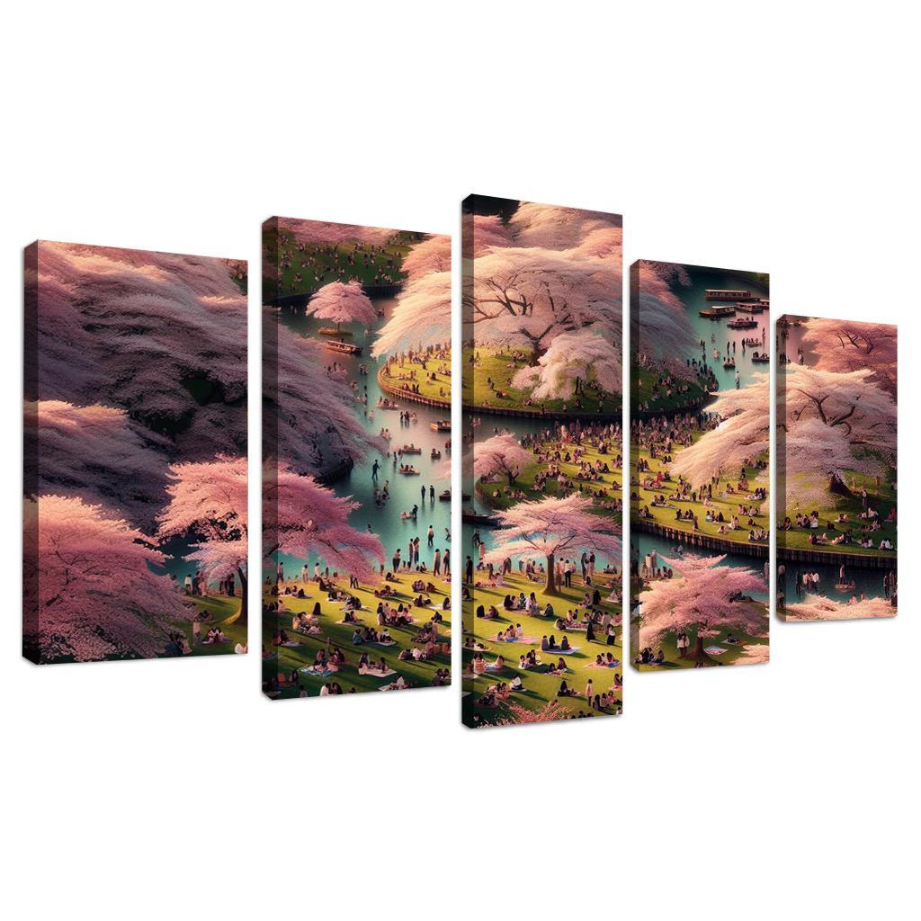 Cherry Blossom Festival - Usa Framed Paintings