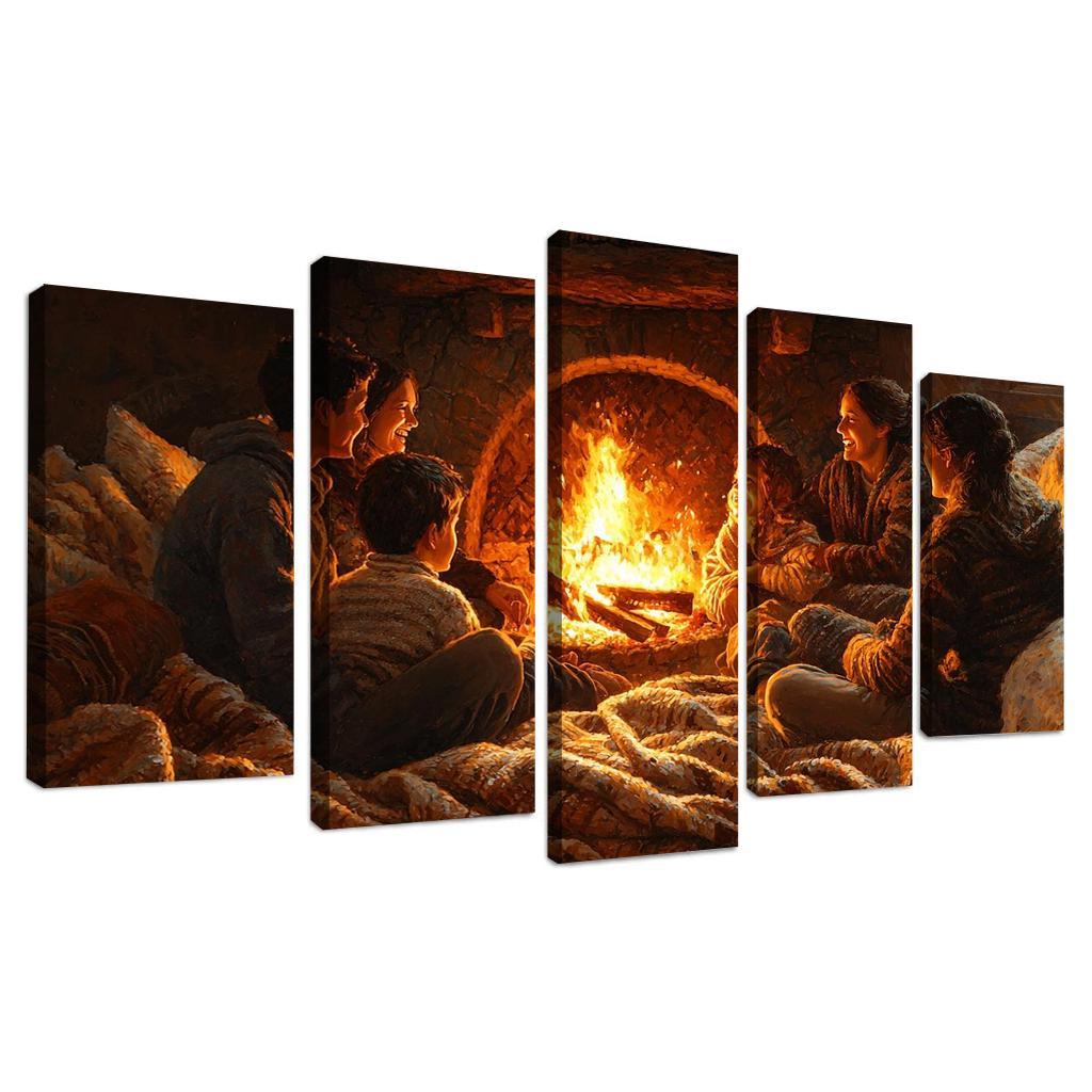 Embers Of Love A Mothers Warmth Modern Paintings Frame