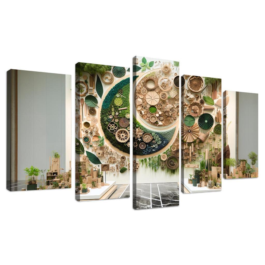Nature's Art The Beauty Of Sustainable Practices Multi-panel Paintings