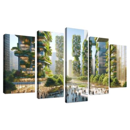 Biophilic Urbanism Custom Paintings Frame