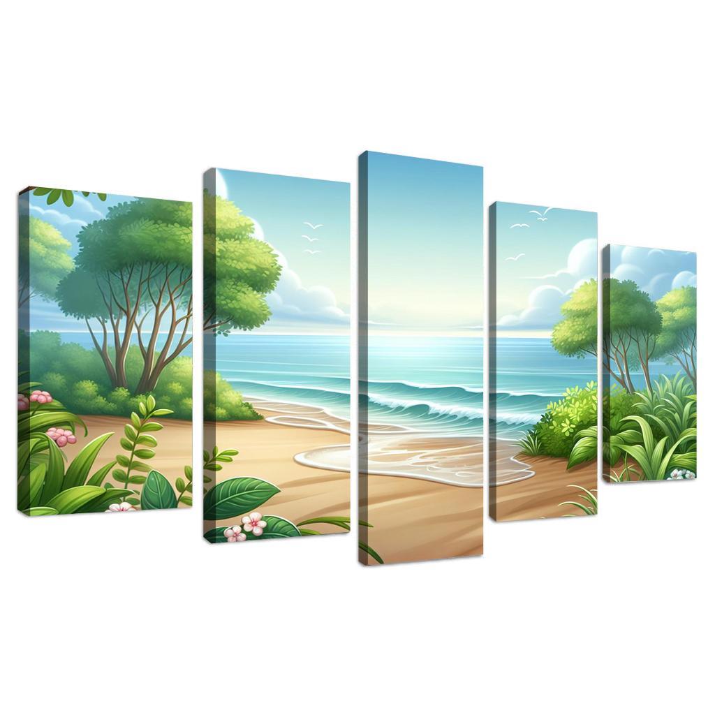 Waves Of Tranquility Meditation Spot Premium Artwork Frames