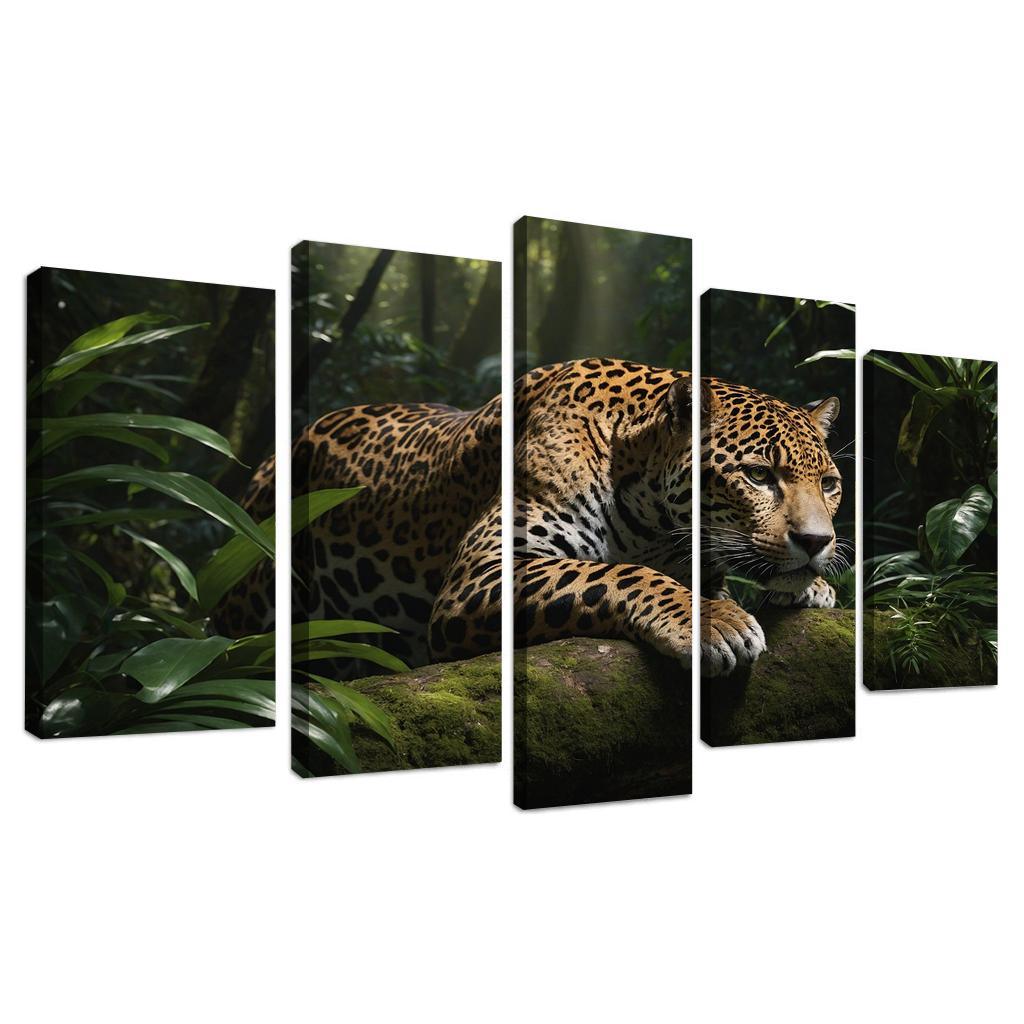 The Mighty Jaguar Stealthy Forest Predator Canvas Paintings Frame