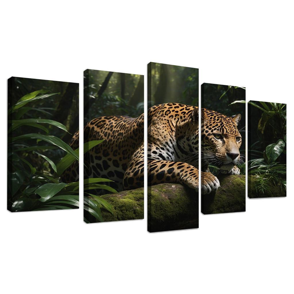 The Mighty Jaguar Stealthy Forest Predator Canvas Paintings Frame