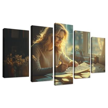 Handwritten Love Letters A Mother's Heart Modern Paintings Frame