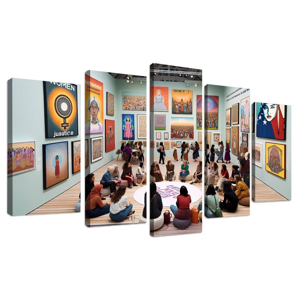 Dreams Of Equality Gender Justice Through Art Oil Paintings Frame