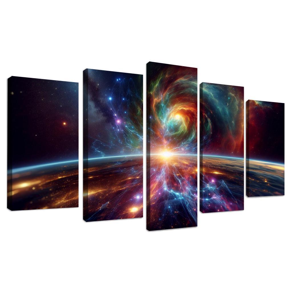 Investigating The Origins Of Cosmic Rays Abstract Paintings Frame