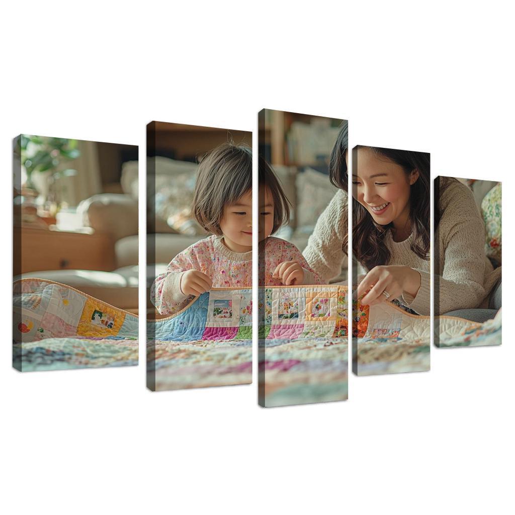 The Quilt Of Life Stitched With A Mother's Care One-piece Frames