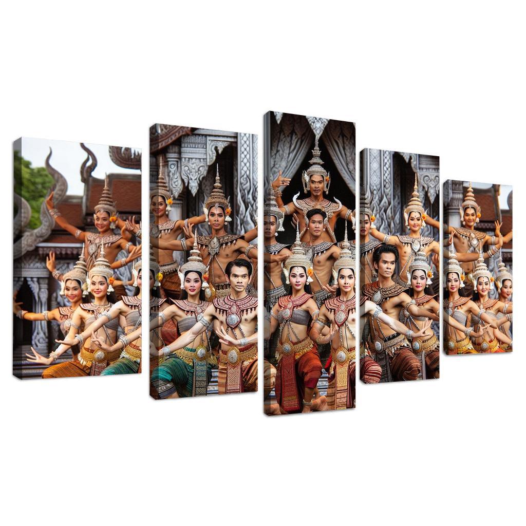 Khmer Dance The Grace Of Cambodia Modern Paintings Frame