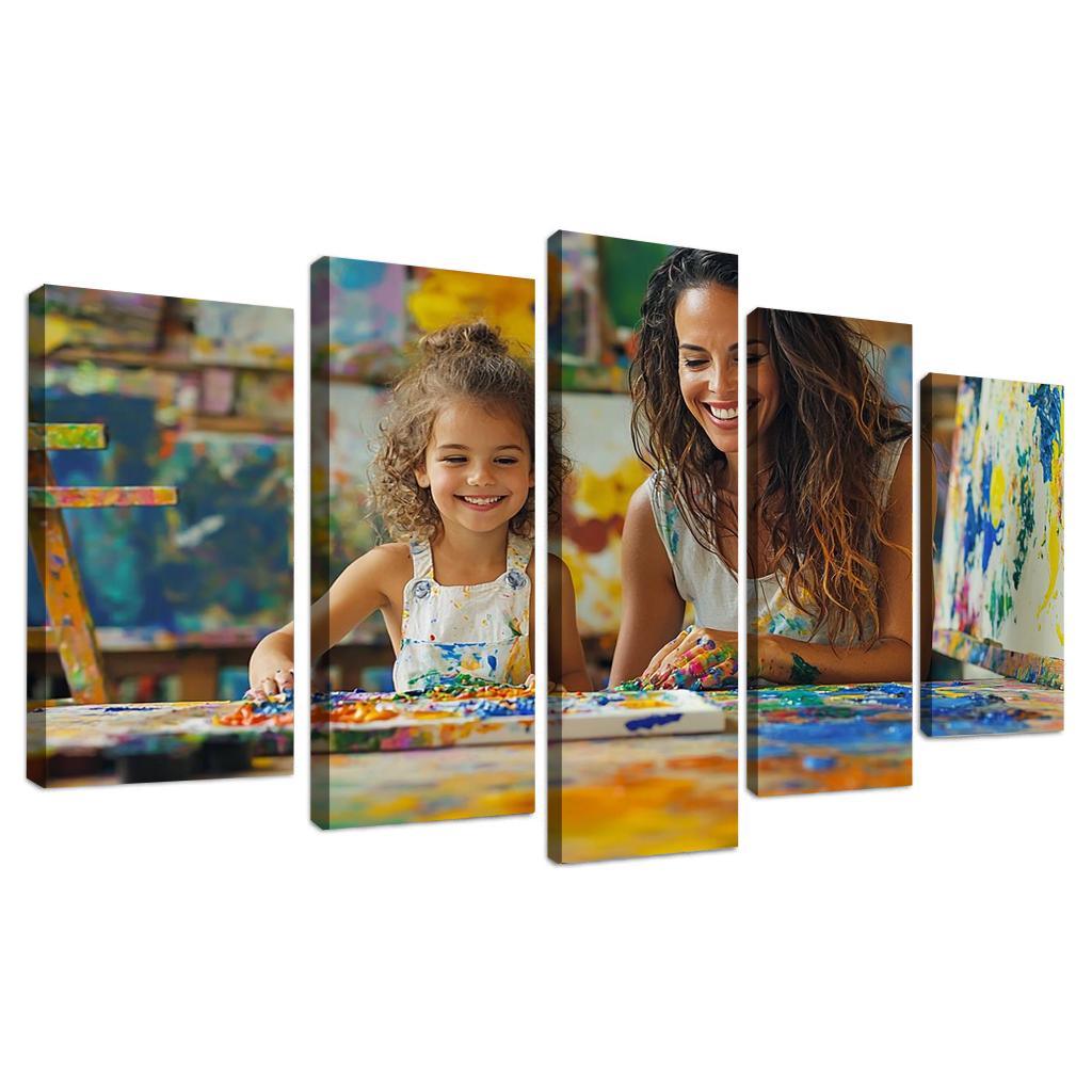 The Canvas Of Love A Mothers Artistry Custom Paintings Frame