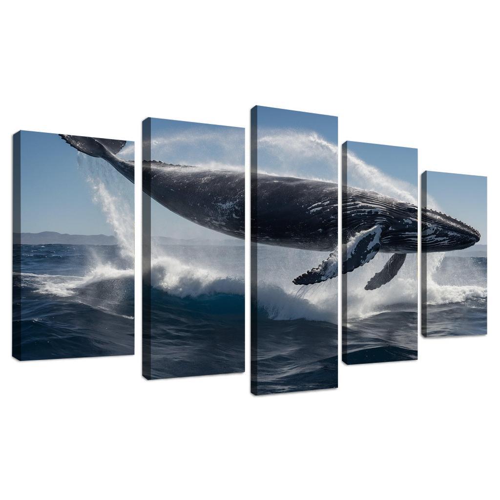 The Graceful Humpback Whale Multi-panel Paintings