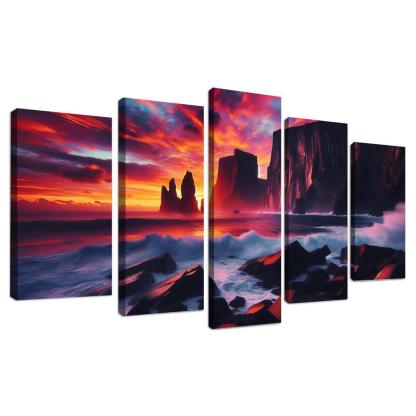 Sunset Cliffs A Photographers Dream Canvas Paintings Frame