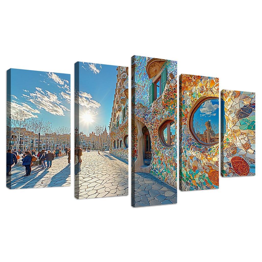 Casa Batll Abstract Paintings Frame