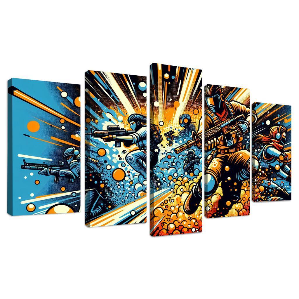 Dragon Ball Universe 5 Piece HD Canvas Wall Art-Original Frame