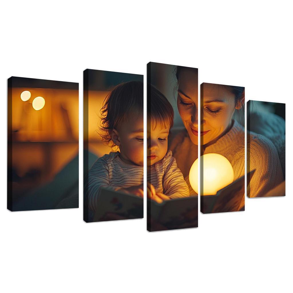 Moments Of Tenderness A Mothers Loving Touch Canvas Paintings Frame
