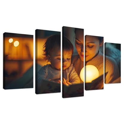Moments Of Tenderness A Mothers Loving Touch Canvas Paintings Frame