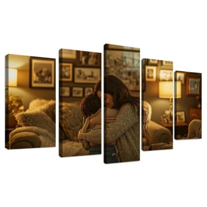 A Mothers Embrace The Heart Of Home Canvas Paintings Frame