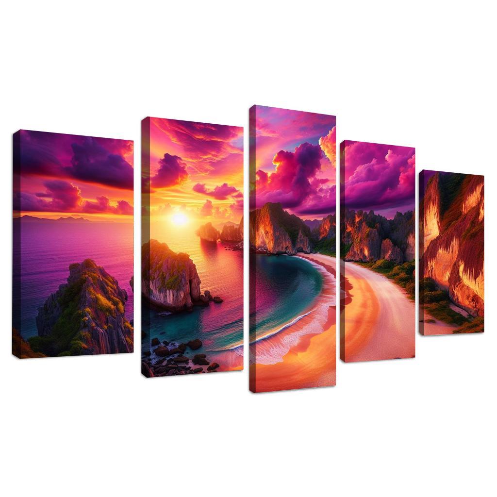 Sunset Ridge Beach Premium Artwork Frames