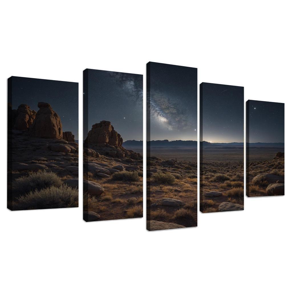 Celestial Canopy Above Silver Plains Art Trends