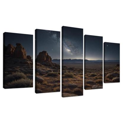 Celestial Canopy Above Silver Plains Art Trends