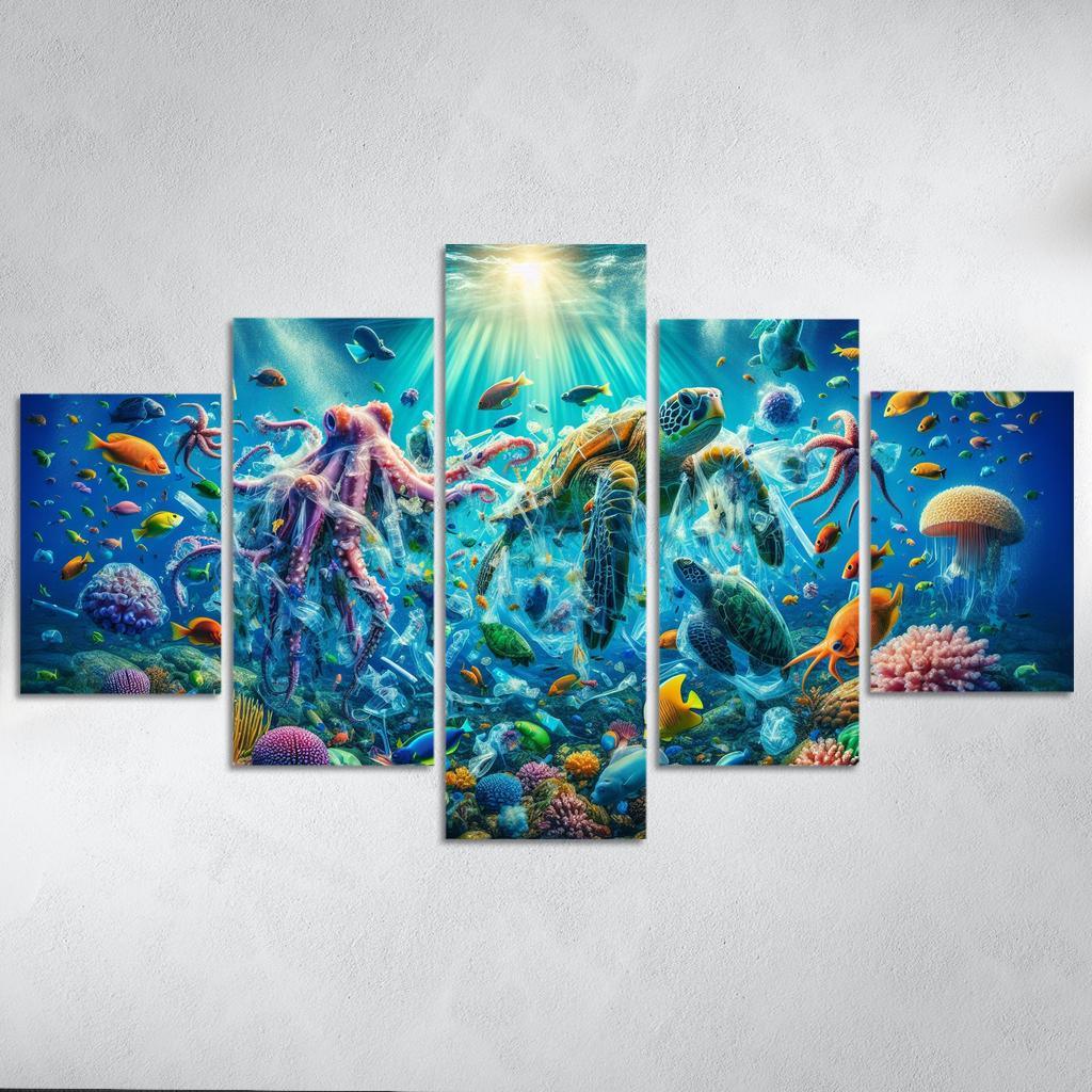 A Future Without Plastic Reimagining Waste Custom Paintings Frame