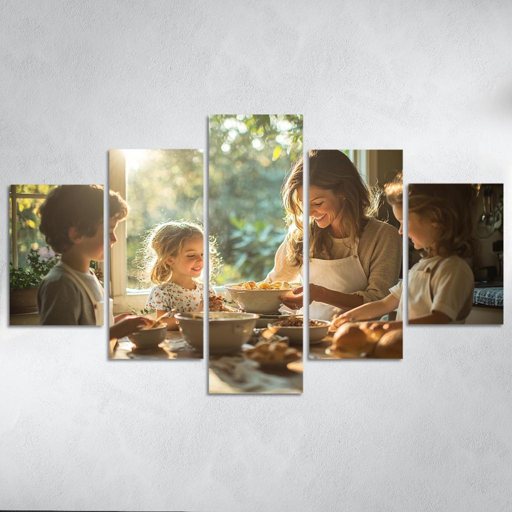 Threads Of Tradition The Weave Of Family Bonds Custom Paintings Frame