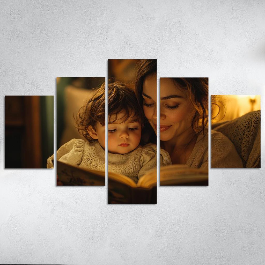 Moments Of Tenderness A Mothers Caring Touch Custom Paintings Frame