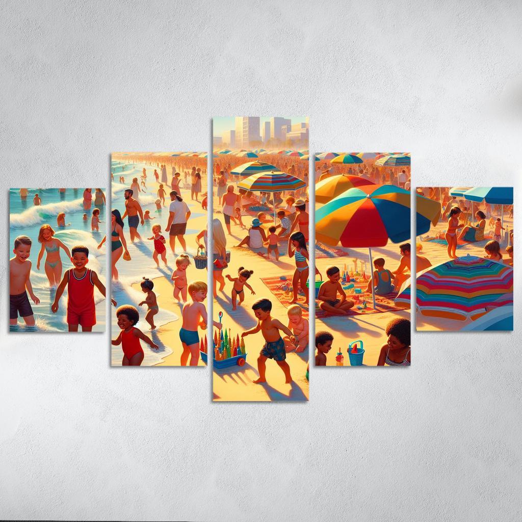 Gentle Bay Family Fun Zone Abstract Paintings Frame