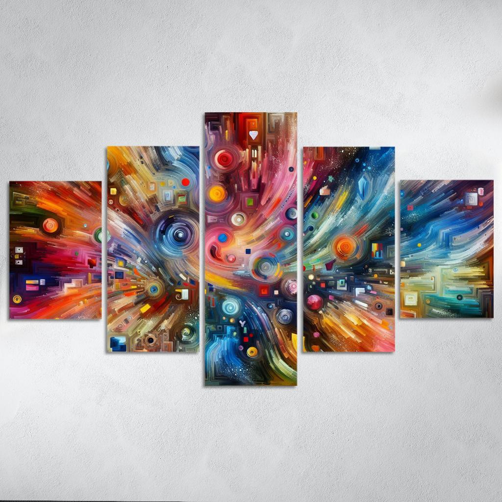 Canvas of Memories 5 Piece HD Canvas Wall Art-Original Frame