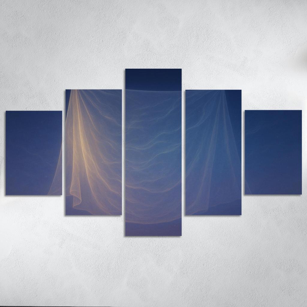 Luminous Veil Of Eternal Whispers Multi-panel Paintings