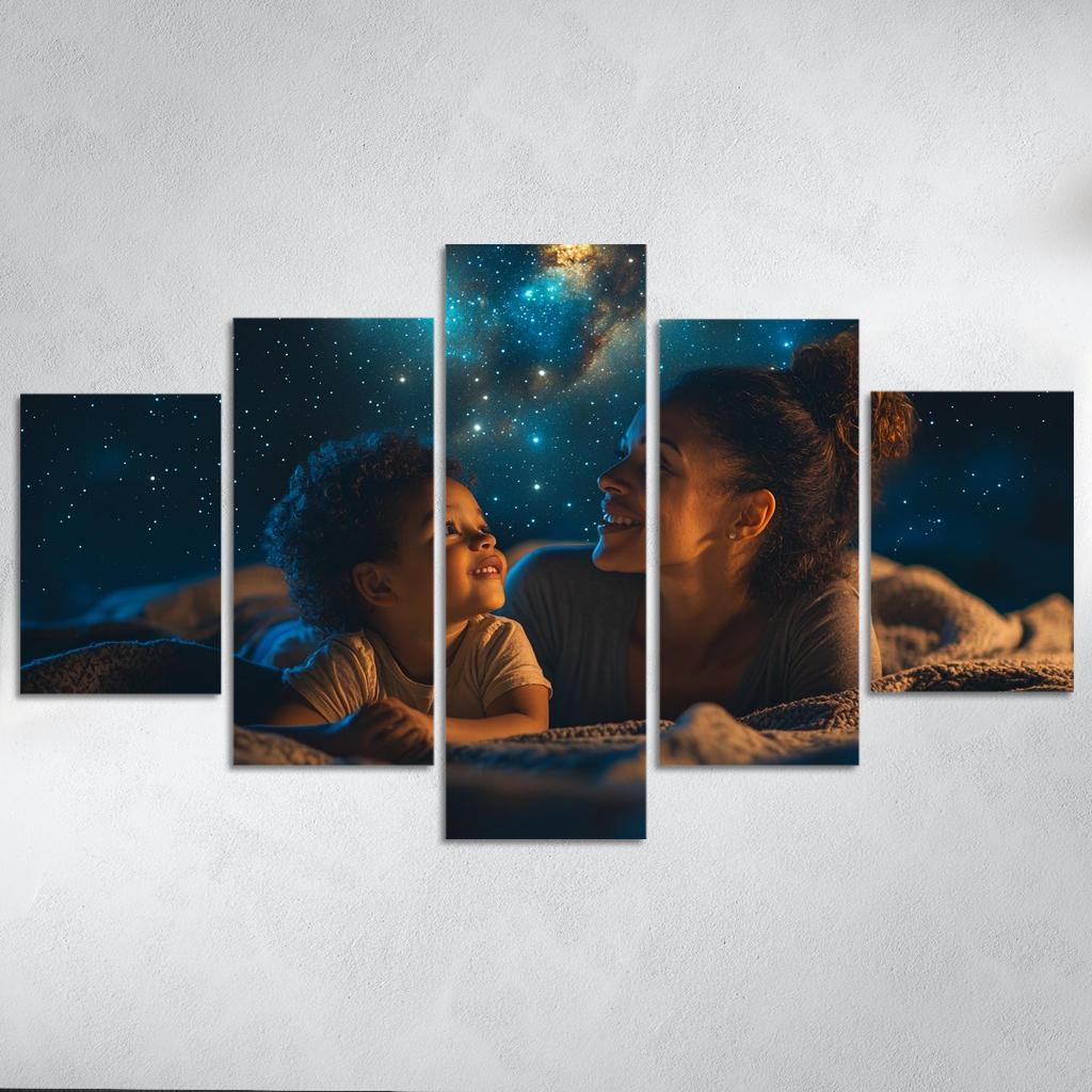Stars In Her Eyes A Mothers Dreams For Her Children Canvas Paintings Frame