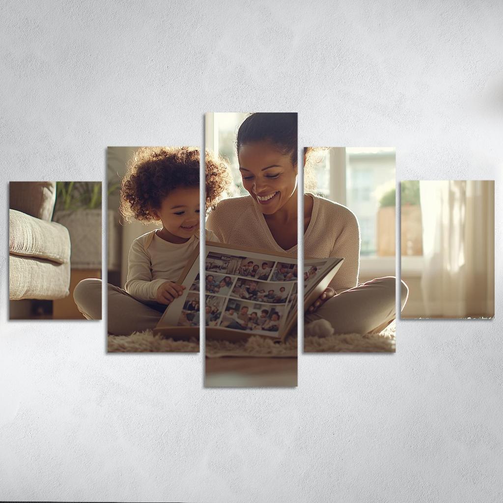 The Embrace Of Memories A Mothers Love Custom Paintings Frame