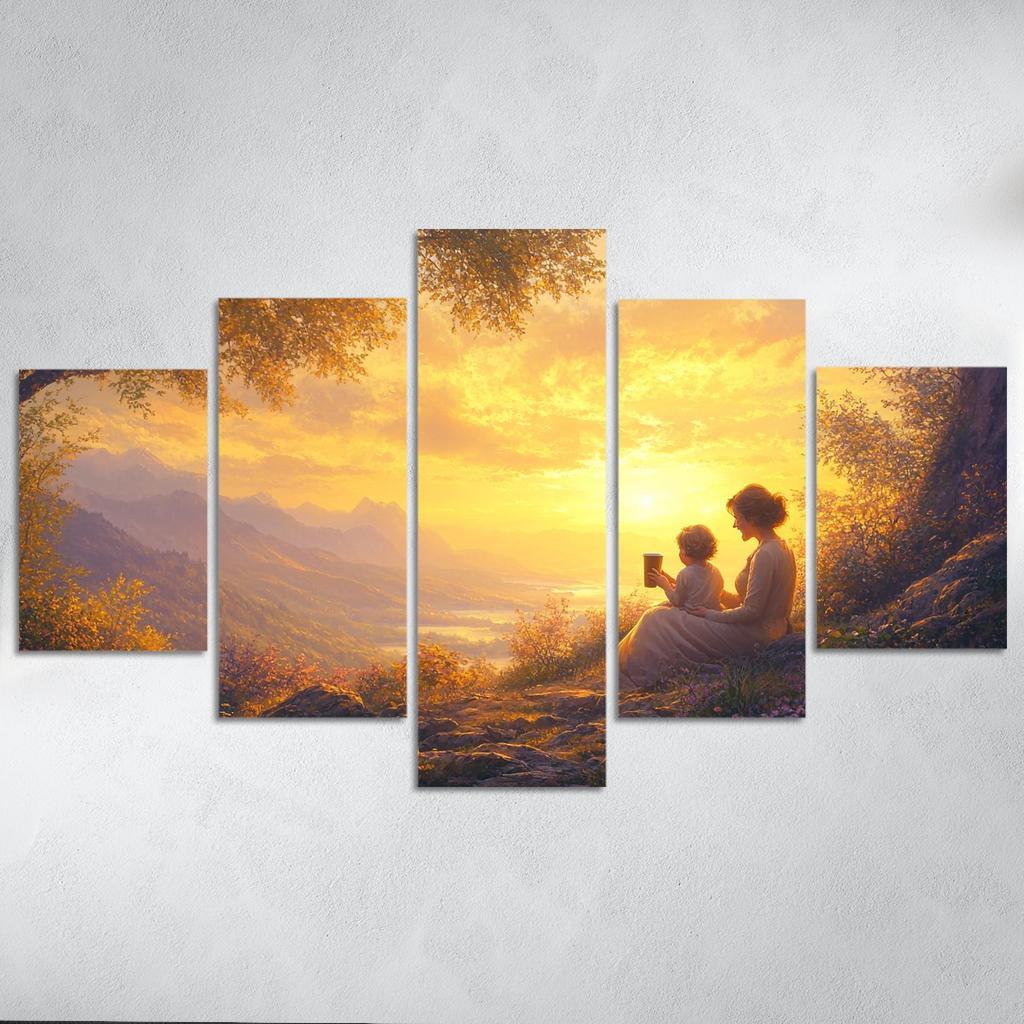 Sunrise Moments The Dawn Of Love Custom Paintings Frame
