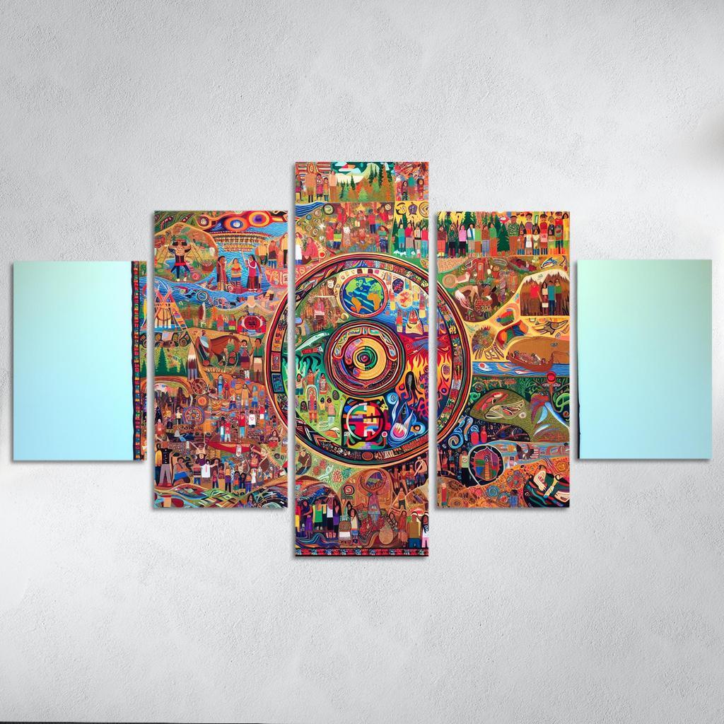 Voices Of The Forgotten Preserving Indigenous Cultures Custom Paintings Frame