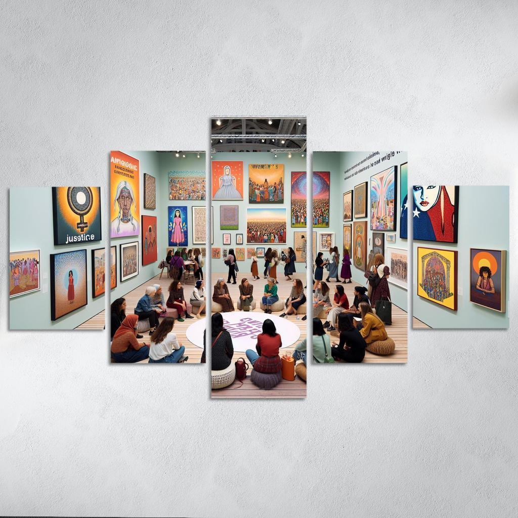 Dreams Of Equality Gender Justice Through Art Oil Paintings Frame