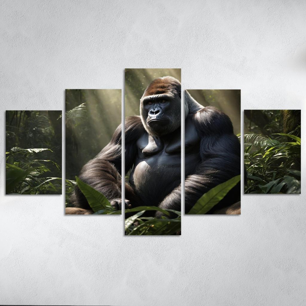 The Majestic Gorilla Gentle Giant Of The Forest Premium Artwork Frames